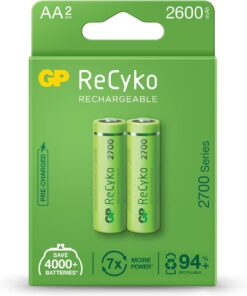 Batteries Recyko+ 2700 Aa Kalem Ni-Mh Şarjlı Pil, 1.2 Volt, 2'Li Kart
