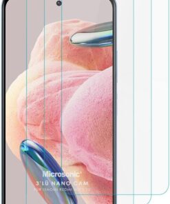Xiaomi Redmi Note 12 4G Screen Protector Nano Glass Cam Ekran Koruyucu (3`lü Paket) [Redmi Note 12 4G ile Uyumlu Ekran Koruyucu - Şeffaf]