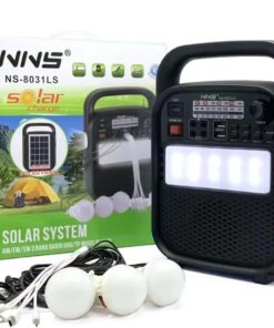 Güneş Enerjili Radyolu Kamp Işığı Solar Kamp Lambası Bluetooth Hoparlör, Telefon Şarj Edebilme, 3 Adet Harici Ampul