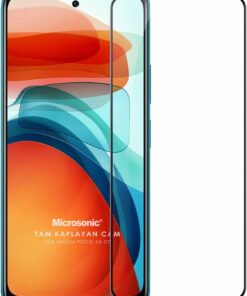 Xiaomi Poco X3 GT Tam Kaplayan Temperli Cam Ekran Koruyucu Siyah [Poco X3 GT ile Uyumlu Ekran Koruyucu]