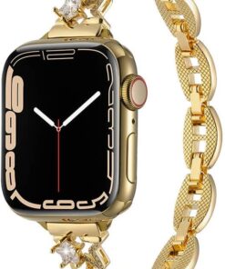 Apple İle Uyumlu Watch 38mm/40mm KRD-104 Metal Kordon Gold