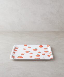 Home Orangeis Plastik Tepsi Beyaz - Turuncu