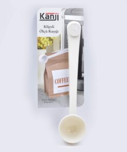 Klipsli Çay Kahve Ölçü Kaşığı - Beyaz