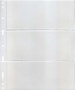 Para Sayfası Üç Bölmeli Şeffaf - 10 Adetlik Paket