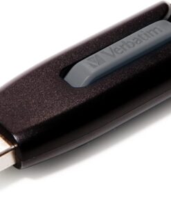 Store 'n' Go V3 USB bellek, USB-3.2 Gen1, 128 GB, kaydırma mekanizmalı bellek, SuperSpeed arayüzlü USB-3, dizüstü bilgisayar, dizüstü bilgisayar ve benzerleri için harici bellek, siyah