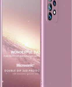 Samsung Galaxy A53 5G için Kılıf Double Dip 360 Protective Rose Gold [Galaxy A53 5G ile Uyumlu Kılıf - Rose Gold]