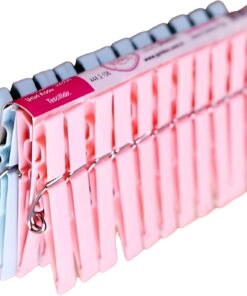 24'Lü Plastik Mandal Çamaşır Asma Mandalı İz Bırakmaz Ekstra Dayanıklı