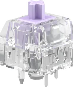 Mako Ultra Hafif Anahtarla 110 Adet, Oyun ve Yazı için Net Geçişli Anahtarlar, Maks. RGB için Transparan Tasarım, Gresli, 5 Ayaklı Değiştirilebilir Soketli Mekanik Klavyeler için