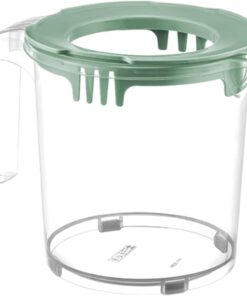 1600 ml Kapaklı ve Ölçülü Mikser Kabı - Koruma Kapaklı, BPA İçermez, Gıdayla Temasa Uygun, Sağlıklı ve Pratik Tasarım - Karışık Renk