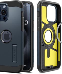 iPhone 15 Pro Max Kılıf Tough Armor MagFit MagSafe özellikli Metal Slate - ACS06595