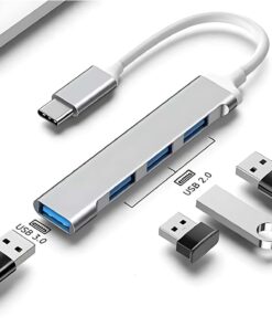 Type C To USB 3.0 Çoklayıcı 4 Adet Port Otg Çoğaltıcı Adaptörü - USB C to USB 3.0 - Macbook İçin USB Portu USB Hub Çevirici