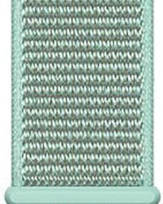 Samsung Galaxy Watch 4 40mm için Hasırlı Kordon Woven Sport Loop Mint Yeşili [Galaxy Watch 4 40mm ile Uyumlu Kordon - Mint]