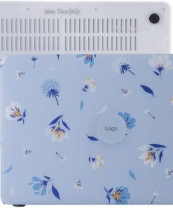 Macbook Pro Kılıf 16 inç Flower04 (Touchbarlı 2019 yılı Üretimi) A2141 ile Uyumlu Açık Mavi