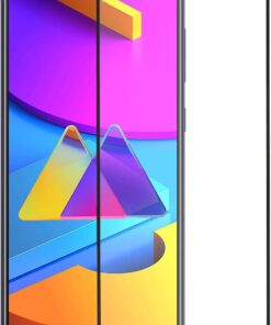Samsung Galaxy M10s Tam Kaplayan Temperli Cam Ekran Koruyucu Siyah [Galaxy M10s ile Uyumlu Ekran Koruyucu]