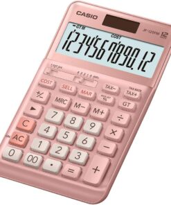 JF-120FM-PK Pembe 12 Hane Masa Üstü Hesap Makinesi