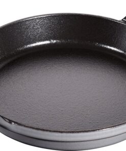 Toz İstiflenebilir Fırın Kabı, Yuvarlak (20 Cm, 0,75 L İçerisinde Bulunan Mat Siyah Kaplı Tepsi İle) Grafit Grisi