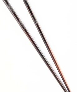 Çok kullanımlık Bambu Bordo Ahşap Chopstick | Tekrar Kullanılabilir ve Yıkanabilir Bambu Chopstick | Kore Çin Japon Yemek Çubukları | 22,5 cm