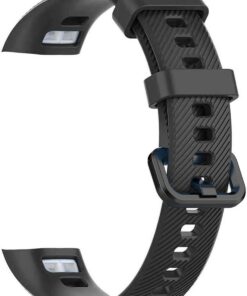 Huawei Honor Band 4 için Kordon, Silicone Sport Band Siyah [Honor Band 4 ile Uyumlu Kordon - Kayış - Siyah]