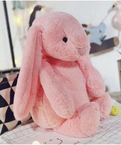 Arkadaşım Uzun Kulak Bunny Peluş Tavşan 65 cm Pembe