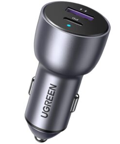 52.5 W Çift Port USB C-USB A PD-QC Hızlı Araç Şarj Cihazı