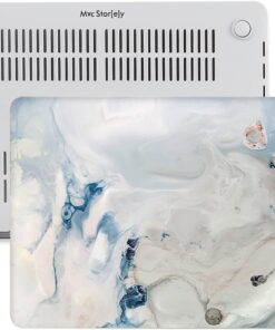 Macbook Air M1 Kılıf 13inç Marble10NL (TouchID'li M1 Air) A2337 A2179 A1932 ile Uyumlu R-39