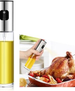 Sprey Yağdanlık Cam Şişe Yağ Püskürtücü 100 ml Airfryer Kızartma Izgara Salata İçin Yağlık