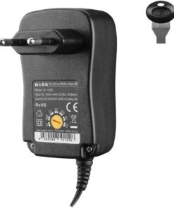 SL-129C 3V/4,5V/5V/6V/7,5V/9V/12V 2A 24W (5.5 * 2.1) 8 Uçlu Adaptör