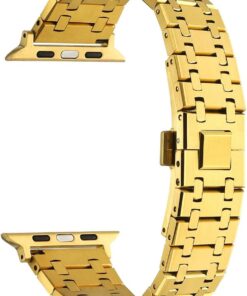 Apple İle Uyumlu Watch 38mm/40mm KRD-83 Metal Kordon Gold