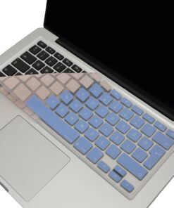 Macbook Air Pro Klavye Koruyucu (Türkçe Q) R.Powder (Eski USB’li Model 2008/2017 yılı) ile Uyumlu R.Powder Mavi Pembe