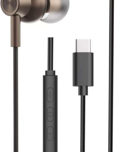 TYPE C KULAKLIK İPHONE 16 16 PLUS 16 PRO 16 PROMAX 15 15PRO 15PROMAX SAMSUNG REDMİ HUAWEİ İLE UYUMLU TYPE C KULAKLIK ÇIKIŞI OLAN TÜM MODELLERİ DESTEKLER BASS TİZ HD SES KALİTESİ TPC-02 (SİYAH)