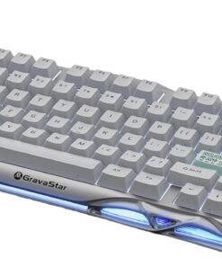 Mercury K1 Pro RGB Kablosuz Mekanik Gaming Klavye, Alüminyum Çerçeveli, İngilizce Q, Gri