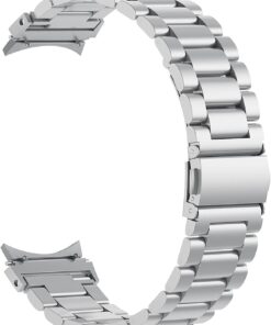 Samsung Galaxy Watch 4 44mm Solid Steel Kordon (Samsung Galaxy Watch 4 44mm ile Uyumlu Kordon, Akıllı Saat Kayışı)