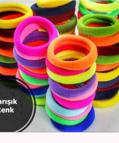 Marifetlerim - Karışık Renkli Lastik Toka 8 Adet
