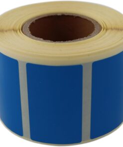 etiketler , hazır al hızlı al Kuşe Renk Baskılı Etiket 50mm x 30mm Ölçülerinde 1000 Adet 40mm Kuka Çapında Kendinden Yapışkanlı Rulo Etiket (Mavi)