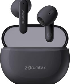 A4 TECH 2DRUMTEK B20 True Wriless TWS Kulaklık, Bluetooth 5.2, Hibrit Aktif Gürültü Önleme, Toza ve Suya Dayanıklı (IPX4), Kulakiçi, Gri