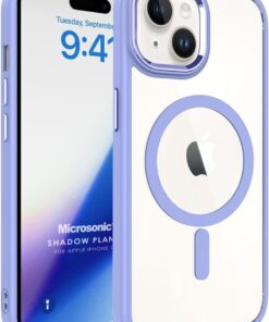 Kılıf Apple iPhone 15 Plus için Magsafe Shadow Planet Lila [iPhone 15 Plus ile Uyumlu Kılıf - Lila]