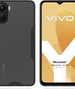 Vivo Y16 için Kılıf Paradise Glow Siyah [Y16 ile Uyumlu Kılıf - Siyah]