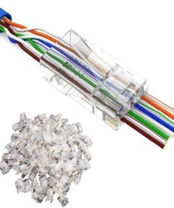 Yeni Nesil Delikli Cat6/Cat5 RJ45 Jack Konnektör UTP 100 Adet 4381