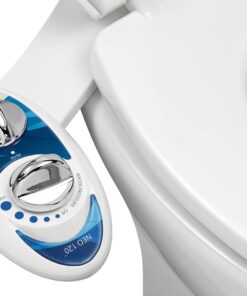Bidet Neo 120 Kendini Temizleyen Mekanik Tuvalet Bidesi, Mavi/Beyaz