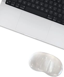 Team Ergonomik Fare Bilek Desteği, Bilek Destekli PU Jel Yumuşak Bilek Padi, Masa Bilek Pedi, Kaymaz Tabanlı Ağrı Giderici Bilek Desteği (Fare Bilek Desteği, Şeffaf)