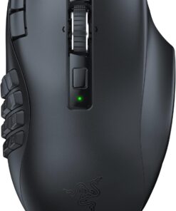 Naga V2 HyperSpeed - Ergonomik Kablosuz MMO Oyun Faresi (19 Programlanabilir Düğme, HyperSpeed Kablosuz (2,4 GHz), Bluetooth, 250 Saate Kadar, Focus Pro 30K Optik Sensör) Siyah