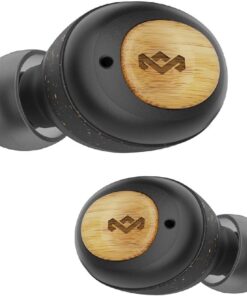 Evi Gerçek Kablosuz Şampiyon Kulak İçi Kulaklık - Kompakt Bluetooth 5.0 Kulaklıklar, Şarj Edilebilir Kılıflı 28 Saat Çalma Süresi, Rahat Kulak Tıkacı İçerir, Çevre Dostu Bambu Tasarım