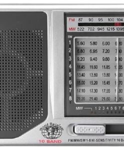 KK-9803 Taşınabilir FM Radyo Küçük Boy Cep Radyosu Pilli Radyo FM/MW/SW1 10 Band Radyo