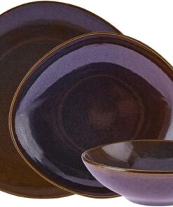 New Age Stoneware 18 Parça 6 Kişilik Yemek Takımı Bronz