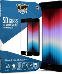 LABS iPhone Se 2022 / iPhone SE 2020 5D Glass Tam Kaplayan Cam Ekran Koruyucu