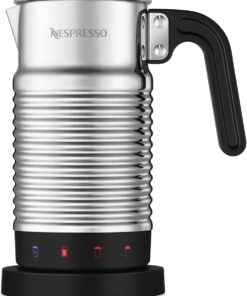 Aeroccino 4 süt köpürtücü, elektrikli köpük hazırlayıcı, 120 ml kremsi süt köpüğü ve 240 ml sıcak süt için, bulaşık makinesinde yıkanabilir köpürtücü, gümüş