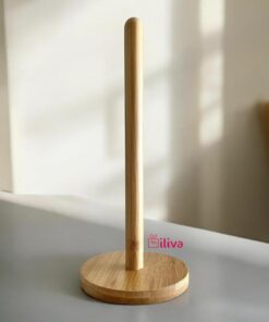 Bambu Kağıt Havluluk - Masa Üstü Rulo Peçetelik - Dik Kağıt Havluluk - Yuvarlak