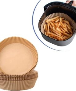 Air Fryer Pişirme Yağlı Kağıdı Yağ Geçirmez Yapışmaz Gıda Bir Çok Modele Uyumlu Pişirme Kağıdı Yuvarlak Tabak Model