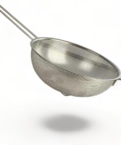 Saplı Paslanmaz Çelik Süzgeç, Büyük Boy Metal Süzgeç 22 * 10 Cm - Estetik ve Dayanıklı: Saplı Paslanmaz Çelik Süzgeç - Büyük Boy Metal Süzgeç ile Mutfakta Filtreleme İşlerini Kolaylaştırın!