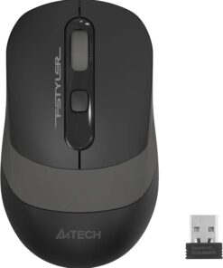 Tech FG10 Nano Kablosuz Optik 2000 DPI Mouse, 4 Yönlü Scroll, Siyah Gri